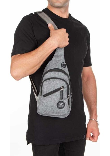 Lacivert, Su Geçirmez, Çapraz Askılı, Bel ve Omuz Kullanımlı Günlük Bodybag