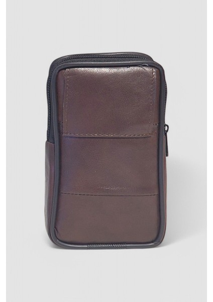 Hakiki Deri Telefon Kemer Çantası, Kahverengi, 3 Bölmeli, Şık ve Kullanışlı Tasarım modelleri