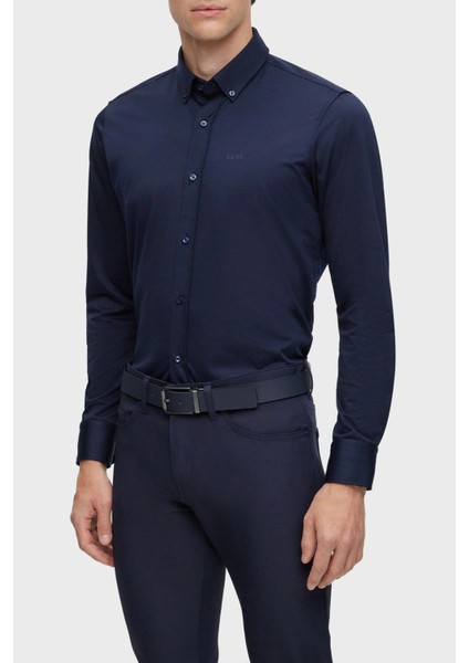 Pamuklu Regular Fit Düğmeli Yaka Casual Gömlek Erkek Gömlek 50469378 410