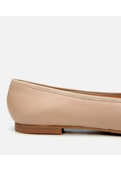 01AYH304810A310 KADIN Deri Bej Tokalı Babet fırsatları