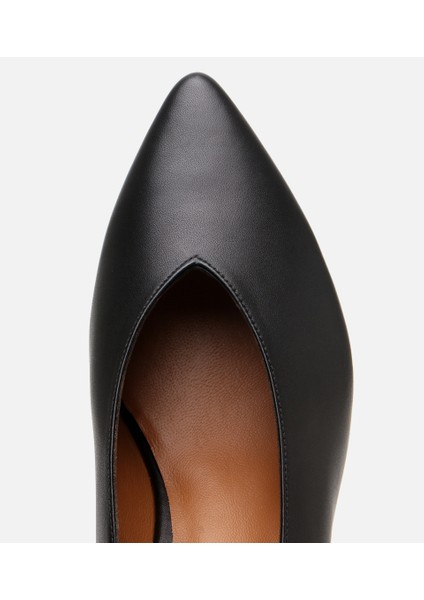 01AYH306160A100 KADIN Süet Deri Siyah Kalın Topuklu Ayakkabı fırsatları