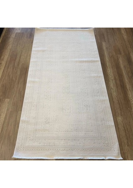 Valeria 1074 Krem Mikrofiber Antibakteriyel Modern Halı