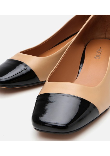 01AYH304310A133 Deri Siyah Kadın Kalın Topuk fırsatları