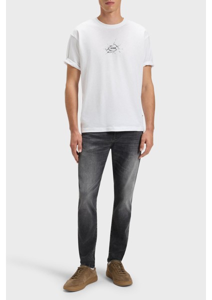 % 100 Pamuk Relaxed Fit Bisiklet Yaka Logolu T Shirt Erkek T Shirt 50546370 100 fiyatları