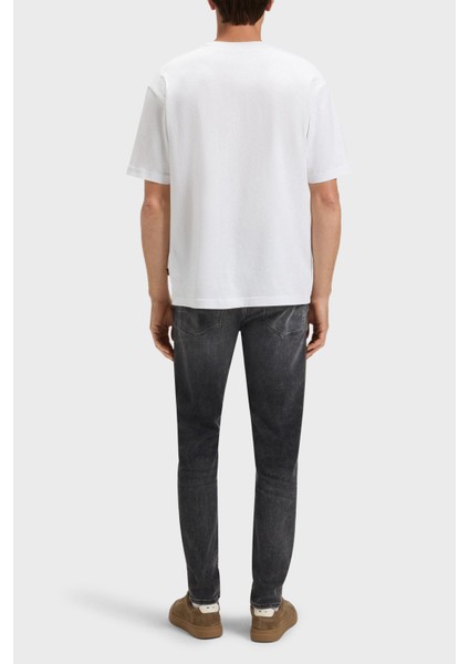 % 100 Pamuk Relaxed Fit Bisiklet Yaka Logolu T Shirt Erkek T Shirt 50546370 100 modelleri