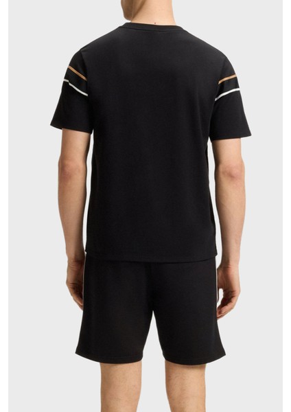 % 100 Pamuk Regular Fit Bisiklet Yaka Logolu Jarse T Shirt Erkek T Shirt 50545852 001 fiyatları