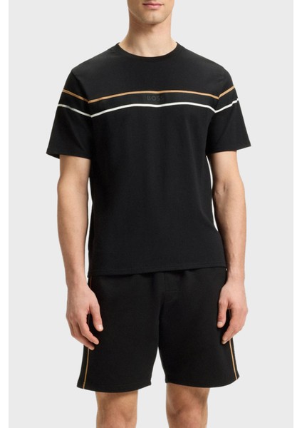 % 100 Pamuk Regular Fit Bisiklet Yaka Logolu Jarse T Shirt Erkek T Shirt 50545852 001 modelleri