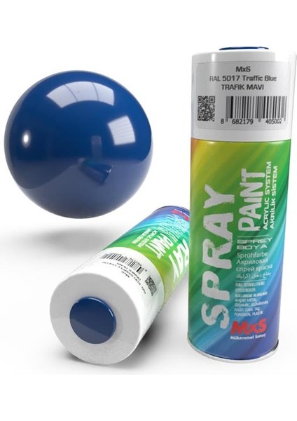 Mxs Akrilik Sprey Boya Ral 5017 Trafik Mavi