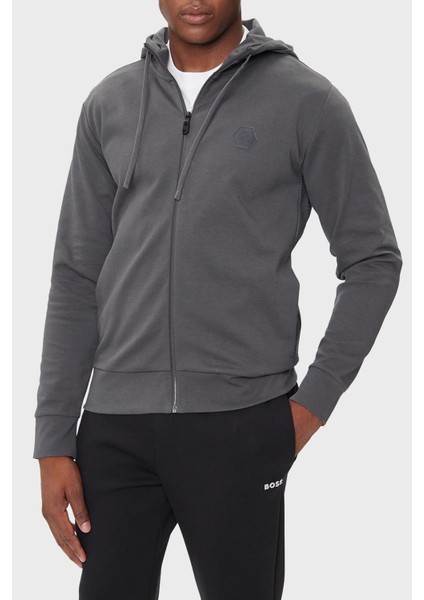 Pamuklu Relaxed Fit Kapüşonlu Fermuarlı Sweat Erkek Sweat 50545581 027