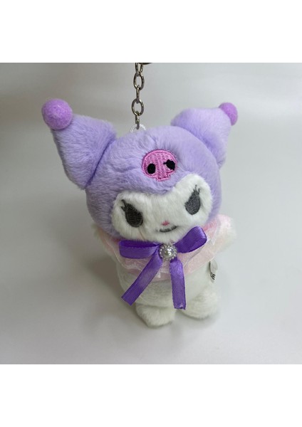 Kuromi Anahtarlık 15 cm Lila-Beyaz Yeni