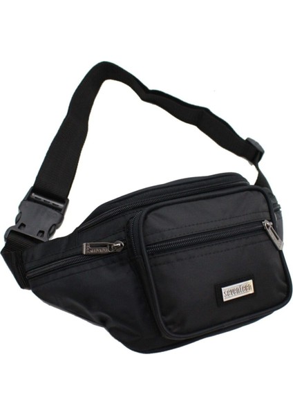 Unisex Siyah Su Geçirmez Bel Çantası, Pratik ve Şık Seyahat Aksesuarı
