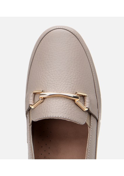 01AYH306720A450 Deri Vizon Kadın Tokalı Loafer fırsatları