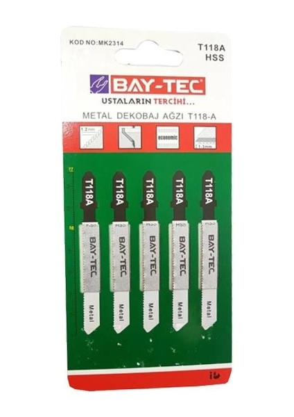 T 118 A Metal Dekupaj Testere Ağzı fiyatları