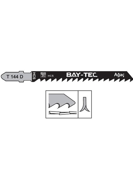 T 144 D Ahşap Dekupaj Testere Ağzı modelleri