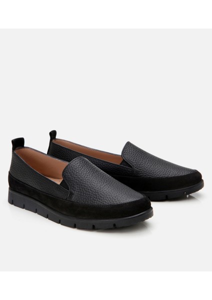 01AYH306710A100 Deri Siyah Kadın Loafer fiyatları