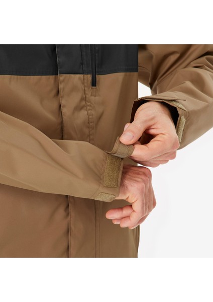 Quechua Erkek Outdoor Yağmurluk - Bej / Mavi - NH500 Imper indirimleri