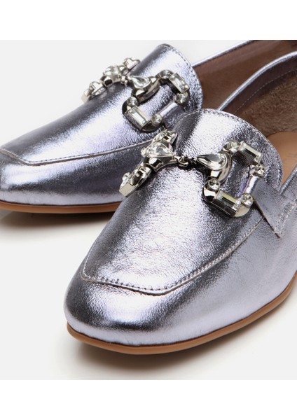 01AYH306740A210 Deri Lame Kadın Tokalı Loafer fırsatları