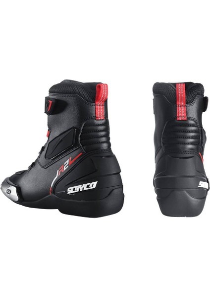 Motosiklet Racing Bot Atop Bağcık Sistemi Deri Italyan Tasarım Çelik Koruma Touring Motor Botu fırsatları