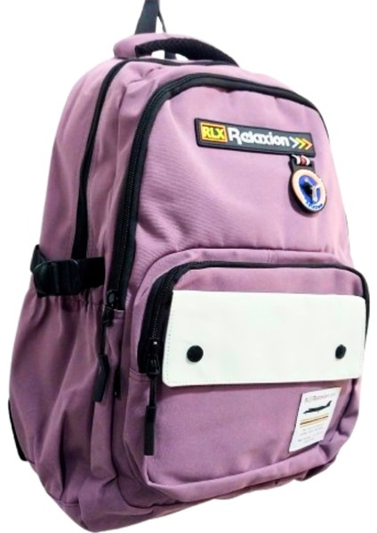 5 Bölmeli Keten Okul Çantası Su Geçirmez Full Astarlı Menekşe Lilası fiyatları