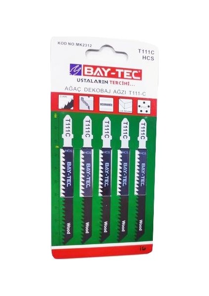 T 111 C Ahşap Dekupaj Testere Ağzı fiyatları