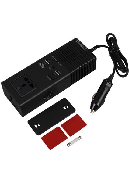 Olesson 1665 Dc 12-24V 200W Oto Araç Power Inverter Ek Çakmak Girişi - Type-C - Çift USB - 220V Üniversal Priz fırsatları