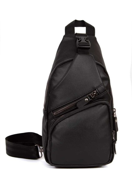 Yıkama Deri Çapraz Askılı Göğüs ve Omuz Çantası, USB Kulaklık Çıkışlı indirimleri