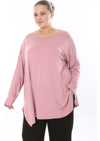 Kadın Likralı Viskon Büyük Beden Tunik ( Göğüs Ölçüsü 150CM) modelleri
