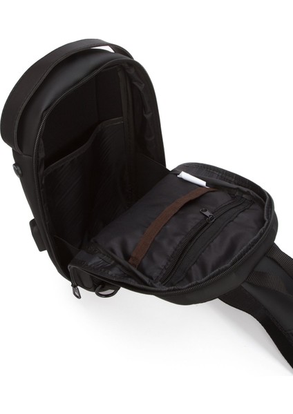 Siyah Vegan Deri Çapraz Askılı Omuz ve Bel Çantası, Şık ve Kullanışlı Seçenek fırsatları