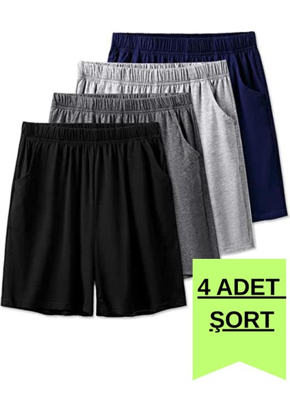 Kadın Basic 4'lü Şort