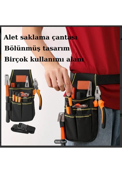 Siyah Çok Amaçlı Çanta, Tesisatçı ve Elektrikçi Için Pratik Çanta fiyatları