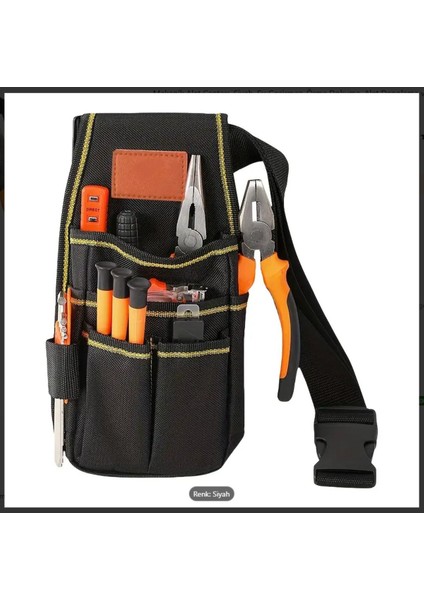 Siyah Çok Amaçlı Çanta, Tesisatçı ve Elektrikçi Için Pratik Çanta indirimleri