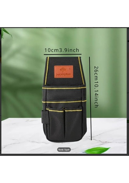 Siyah Çok Amaçlı Çanta, Tesisatçı ve Elektrikçi Için Pratik Çanta