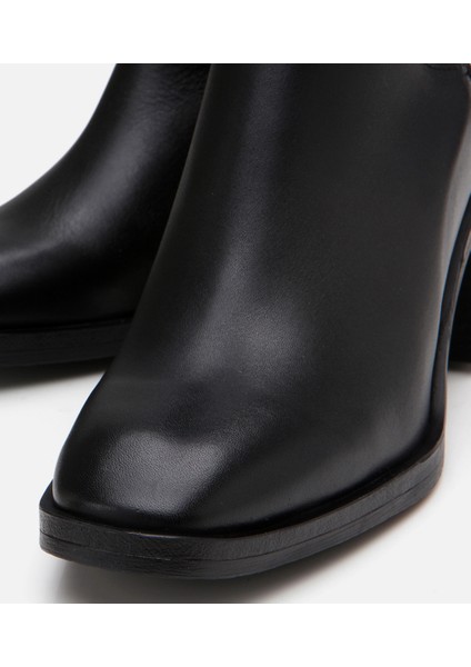 01cıh291200a100 hakıkı Deri Siyah Kadın Çizme modelleri