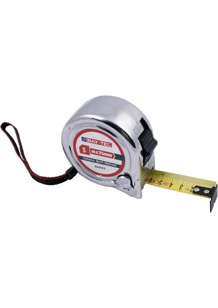 Krom Şerit Metre 5X19 mm