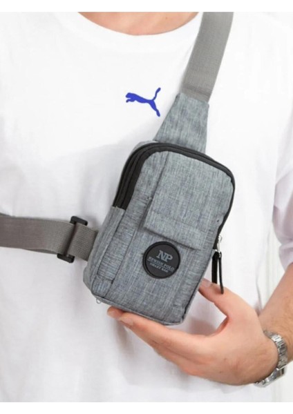 Şık Gri Keten Çok Fonksiyonlu Unisex Telefon Çantası, Günlük ve Seyahat Için Ideal indirimleri