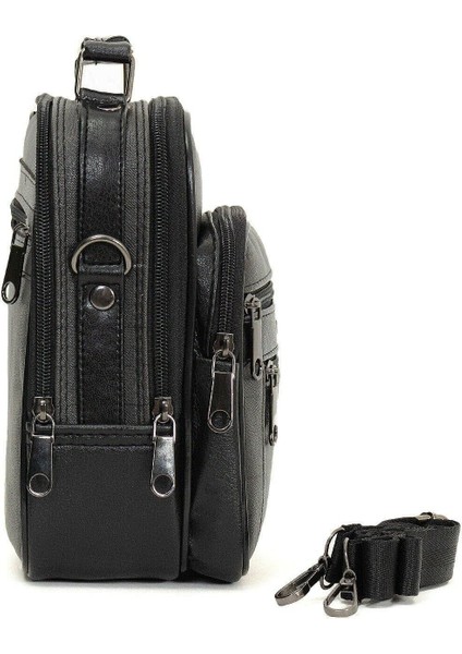 Ekose Kasalı Orta Boy Erkek El Çantası Siyah Rahat ve Şık Tasarım modelleri