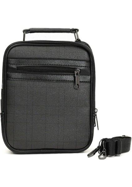 Ekose Kasalı Orta Boy Erkek El Çantası Siyah Rahat ve Şık Tasarım fırsatları