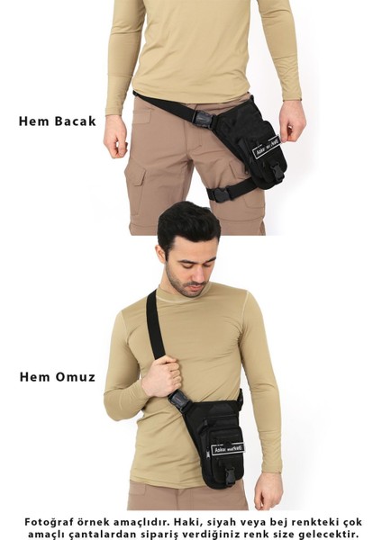 Bej Bacak ve Bel Askılı Güvenli Silah Taşıma Çantası modelleri