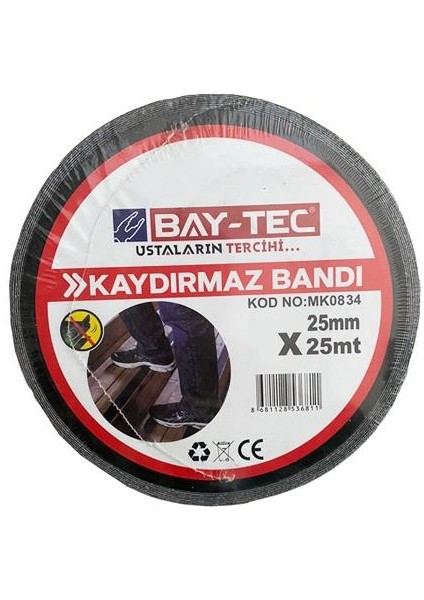 Merdiven Kaydırmaz Bant 25MM x 25MT Siyah MK0834 modelleri