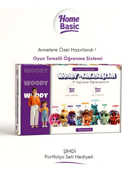 Woody ve Arkadaşları Okul Öncesi Ingilizce Eğitim Seti Basic Level 1 (Oyuncaksız) fiyatları