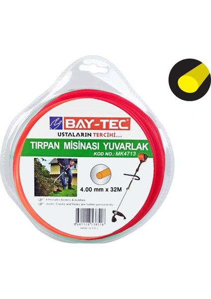 Yuvarlak Tırpan Misinası 4 mm x 32 mt MK4713