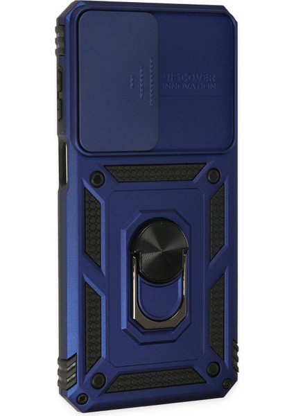 Samsung Galaxy M33 Kılıf Pars Lens Yüzüklü Silikon - Lacivert fiyatları