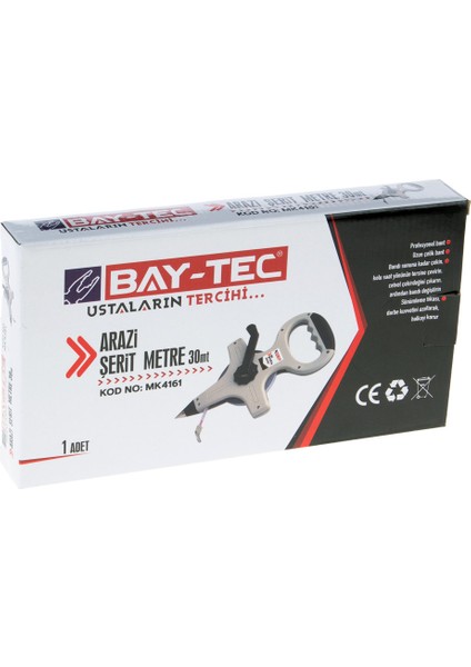 Arazi Şerit Metre 30 mt X12.5 mm fiyatları