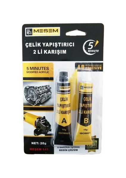 Çelik Yapıştırıcı 2'li Set