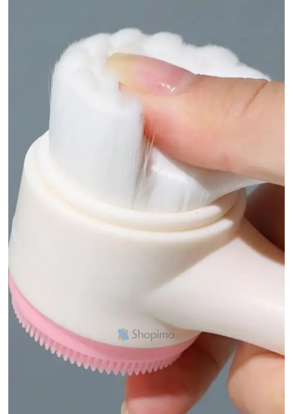 Çift Taraflı Makyaj Temizleme Fırçası Peeling Siyah Nokta Arındırıcı Silikon Yüz Bakım Aleti fiyatları