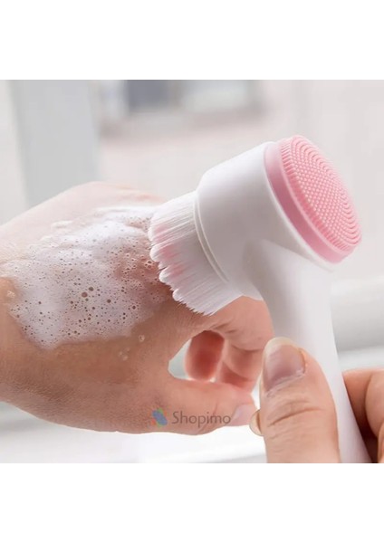 Çift Taraflı Makyaj Temizleme Fırçası Peeling Siyah Nokta Arındırıcı Silikon Yüz Bakım Aleti fırsatları