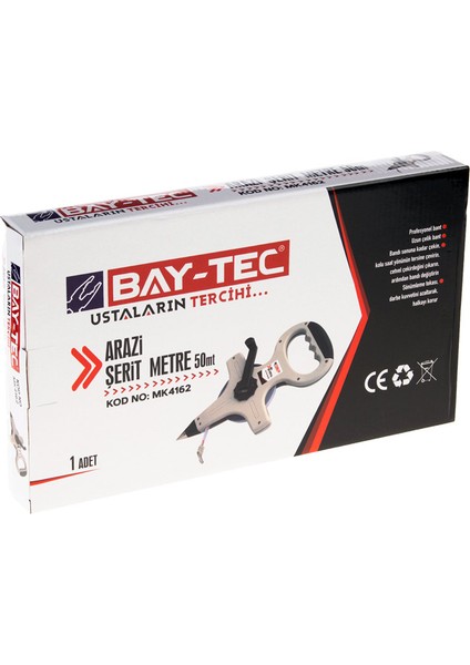 Arazi Şerit Metre 50 mt X12.5 mm fiyatları