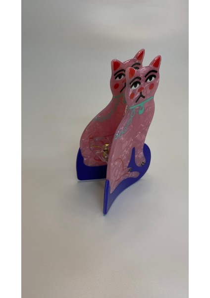 Pembe Kedi Büyük Boy Kemik Toka 9 Cm. fırsatları