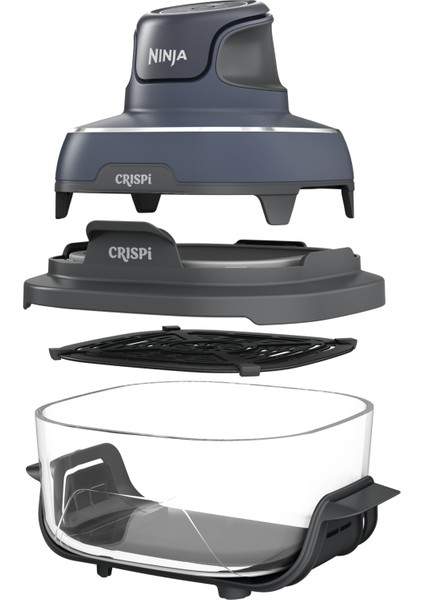 Crıspi 4-In-1 Taşınabilir Cam Hazneli Pişirme Sistemi - Gri fiyatları