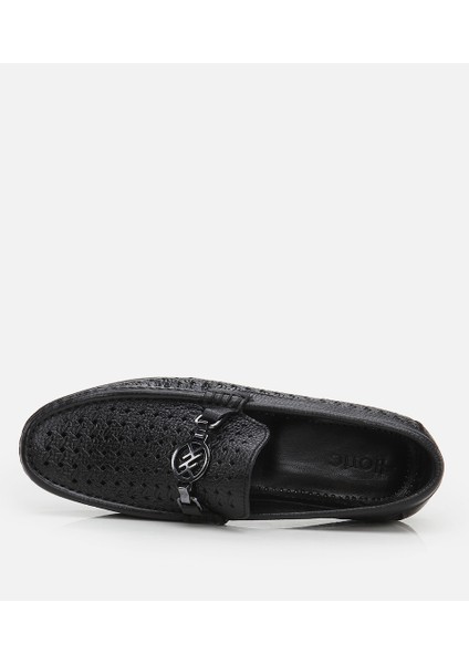 Erkek Deri Siyah Loafer fırsatları